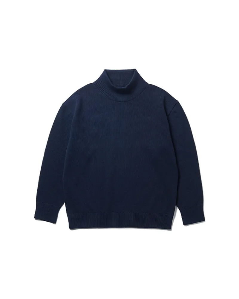 Flash Sale Co/Ny/Pe Knit High Neck Tops
