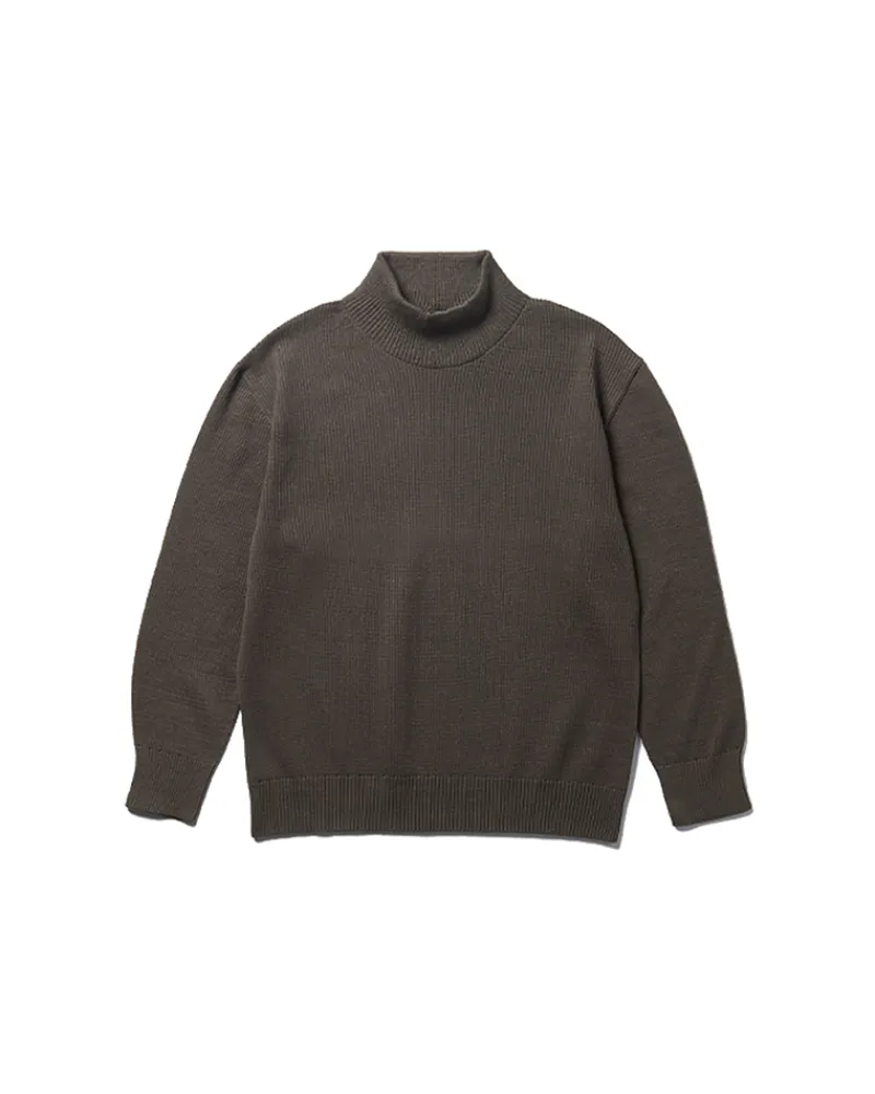 Flash Sale Co/Ny/Pe Knit High Neck Tops