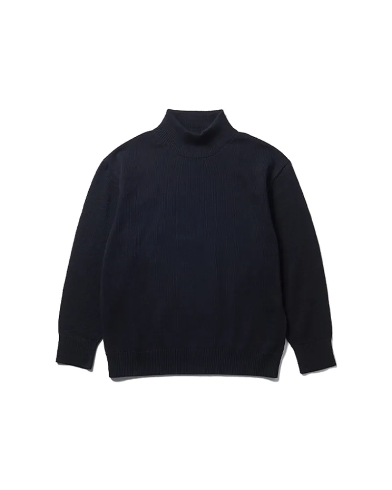 Flash Sale Co/Ny/Pe Knit High Neck Tops