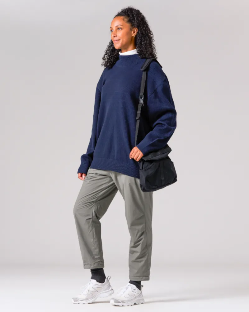Flash Sale Co/Ny/Pe Knit High Neck Tops