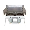 Hot Double Burner Stove Cooking|Stoves