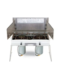 Hot Double Burner Stove Cooking|Stoves