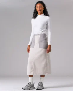 Discount Double Face Fleece Skirt Bottoms