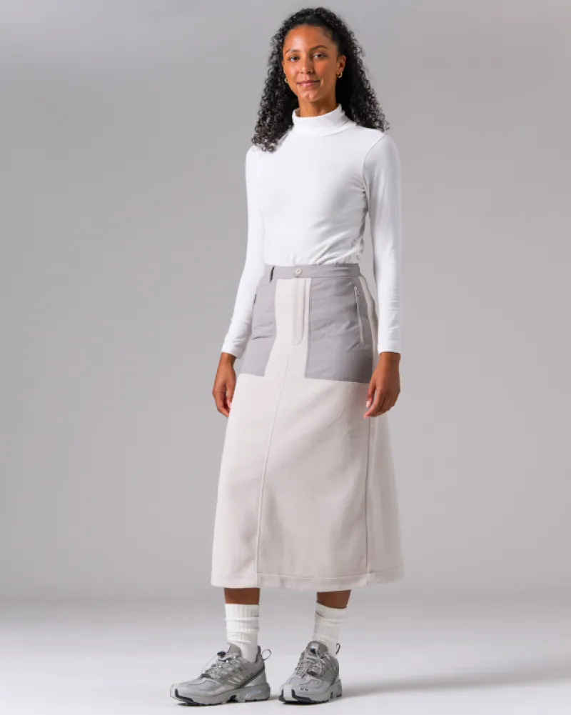 Discount Double Face Fleece Skirt Bottoms