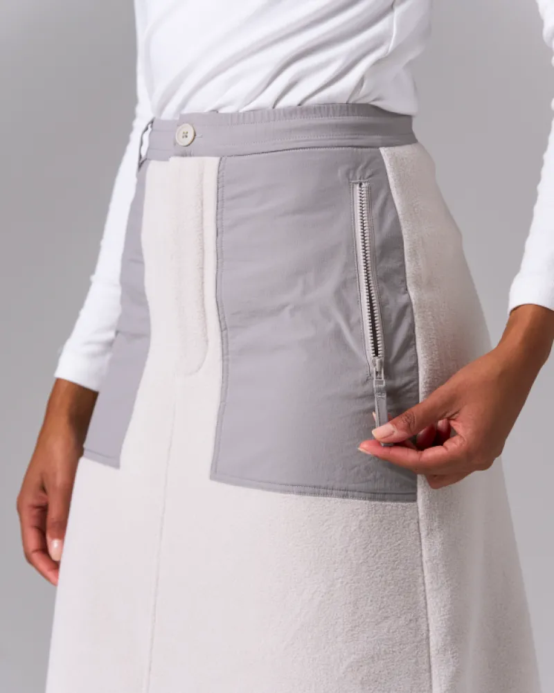 Discount Double Face Fleece Skirt Bottoms
