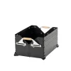 Cheap Festival: Stacking Shelf Container 50 in Black Takibi For Gathering|Storage Stands