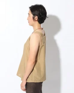 Hot Hand-Woven Cotton Silk Tank Top Tops