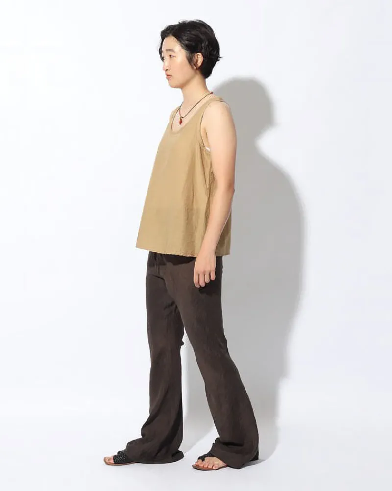 Hot Hand-Woven Cotton Silk Tank Top Tops