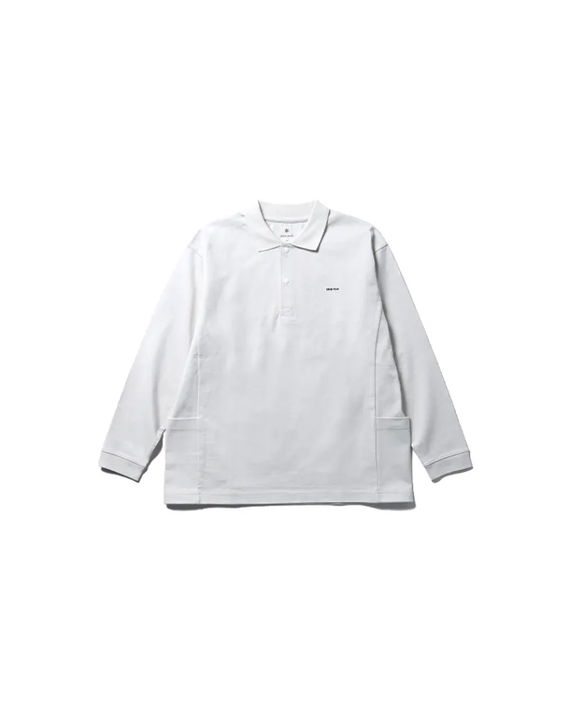 Flash Sale Heavy Cotton Border Long Sleeve Polo Shirt Tops