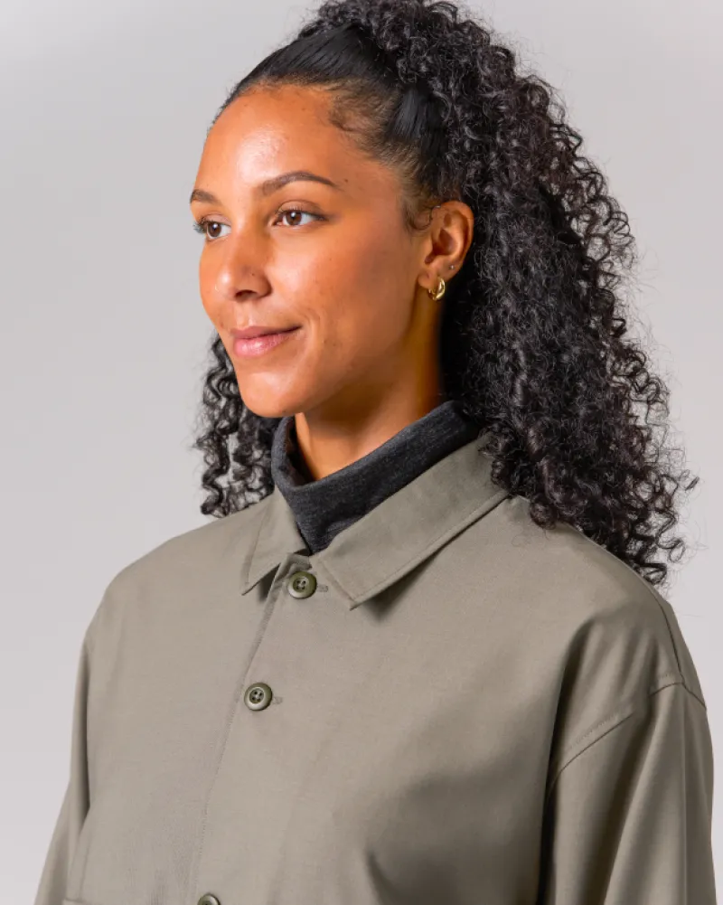 New Hybrid Wool Shirt Tops