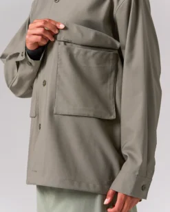 New Hybrid Wool Shirt Tops