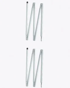 Fashion Light Tarp Pole 125cm 2pcs Tent Accessories|Poles & Accessories