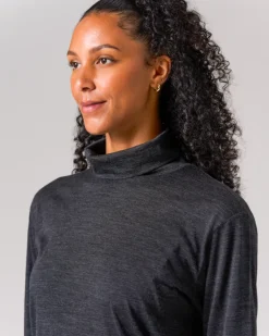 Clearance Merino Wool Turtleneck Long Sleeve T-Shirt Tops