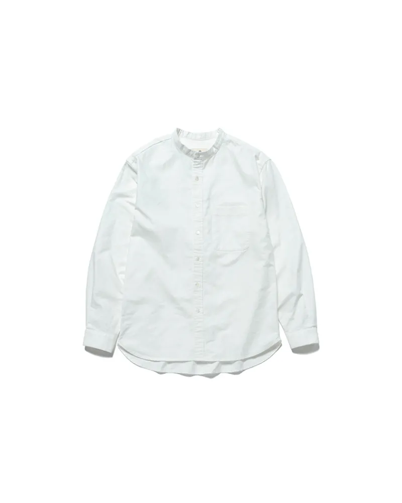 Outlet Organic Cotton OX Stand Collar Shirt Tops