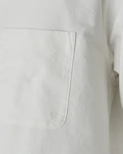 Outlet Organic Cotton OX Stand Collar Shirt Tops