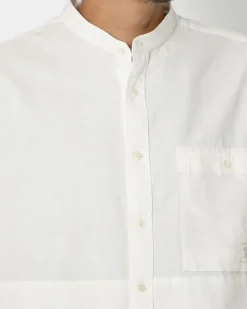 Discount Organic Cotton Poplin Stand-Collar Shirt Tops