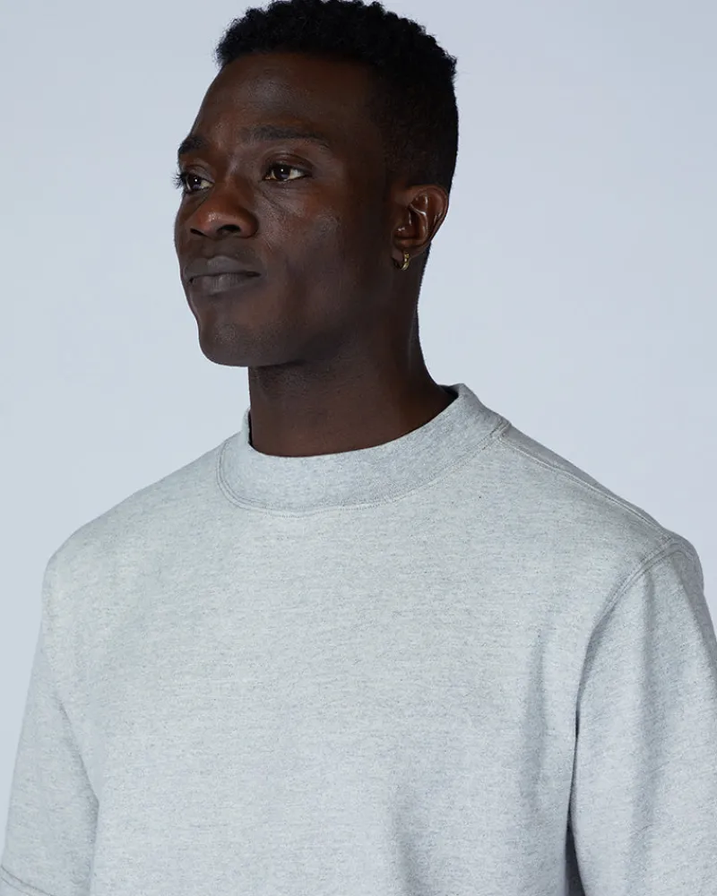 Flash Sale Recycled Cotton Heavy Mockneck T-Shirt Tops