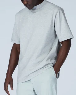 Flash Sale Recycled Cotton Heavy Mockneck T-Shirt Tops