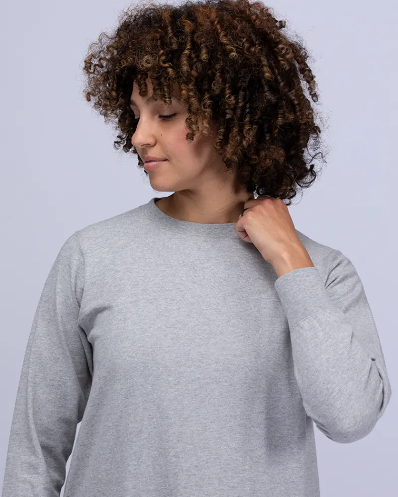 Online Recycled Cotton Long Sleeve Dress Tops