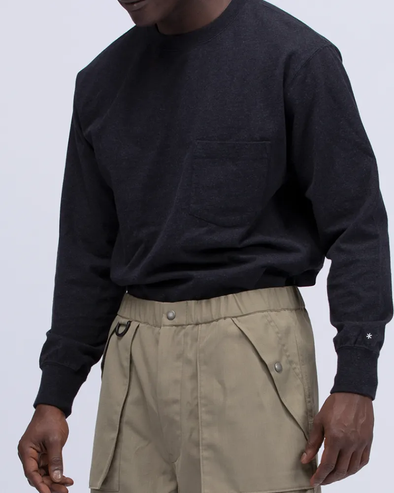 Outlet Recycled Cotton Long Sleeve T-Shirt Tops