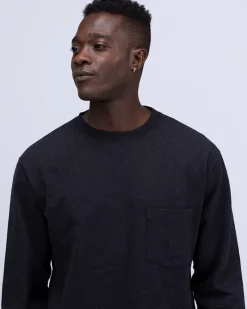 Outlet Recycled Cotton Long Sleeve T-Shirt Tops