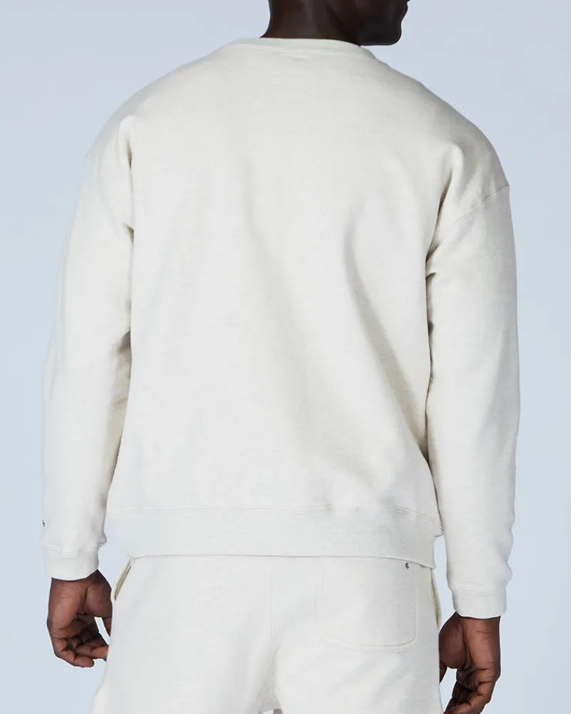 Hot Recycled Cotton Sweat Crewneck Tops