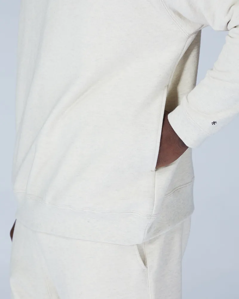 Hot Recycled Cotton Sweat Crewneck Tops
