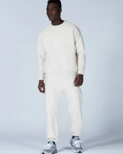 Hot Recycled Cotton Sweat Crewneck Tops