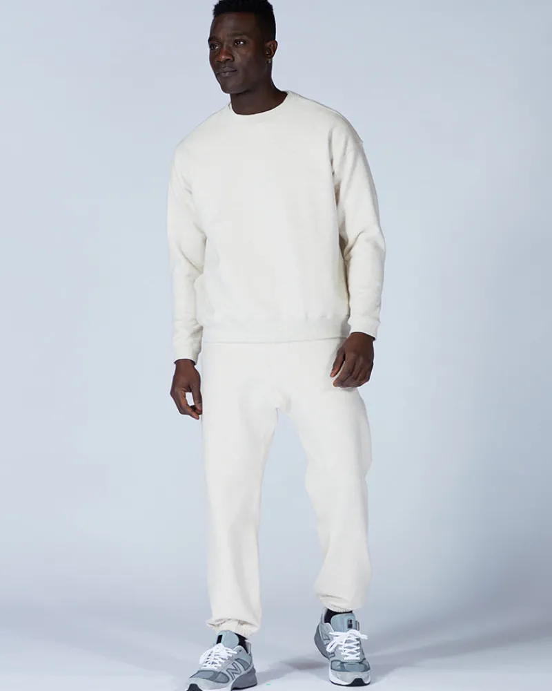 Hot Recycled Cotton Sweat Crewneck Tops