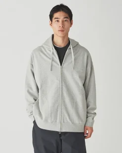 New Recycled Cotton Zip-Up Hoodie Tops