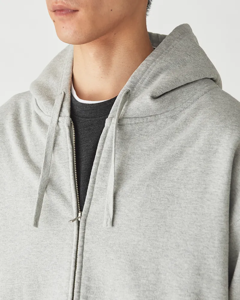 New Recycled Cotton Zip-Up Hoodie Tops