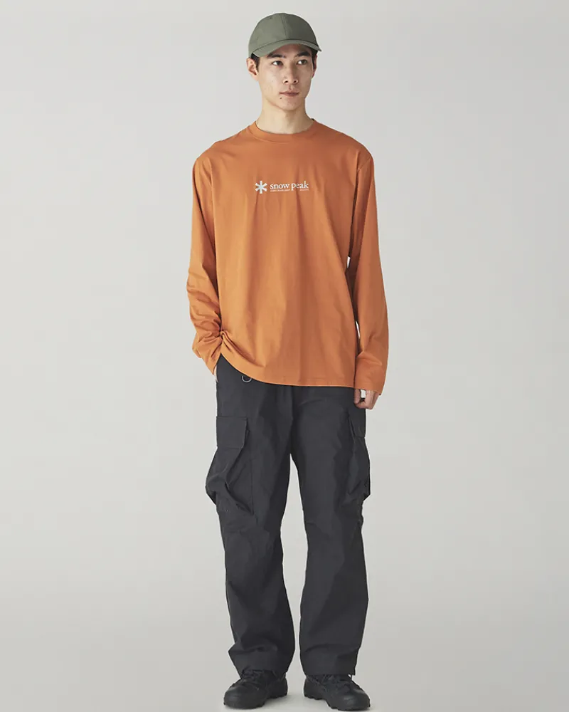 Online Soft Cotton Logo Long Sleeve T-Shirt Tops