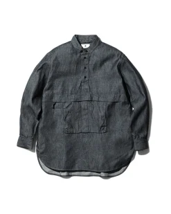 Clearance Takibi Light Denim Utility Pullover Tops