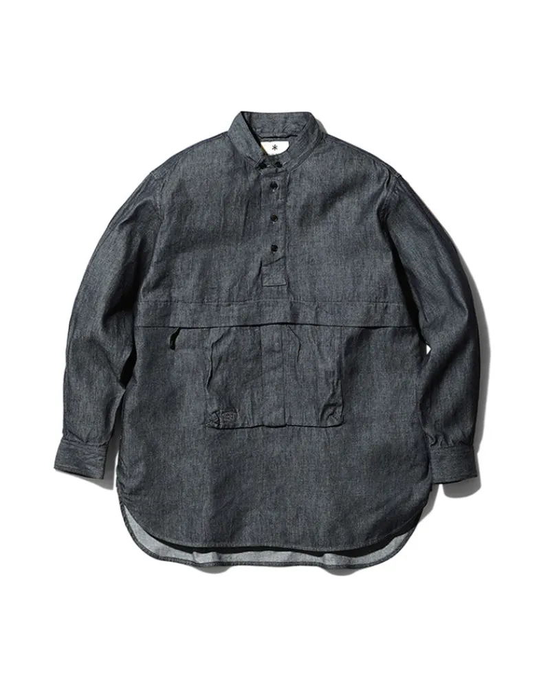 Clearance Takibi Light Denim Utility Pullover Tops