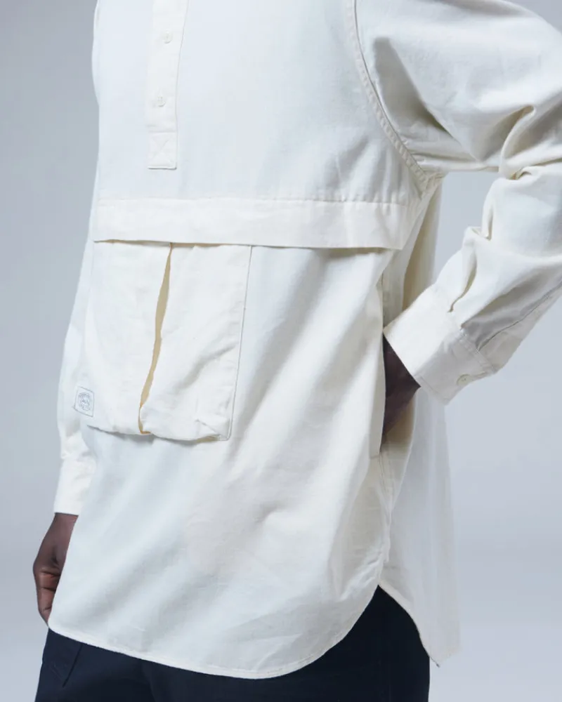 Clearance Takibi Light Denim Utility Pullover Tops