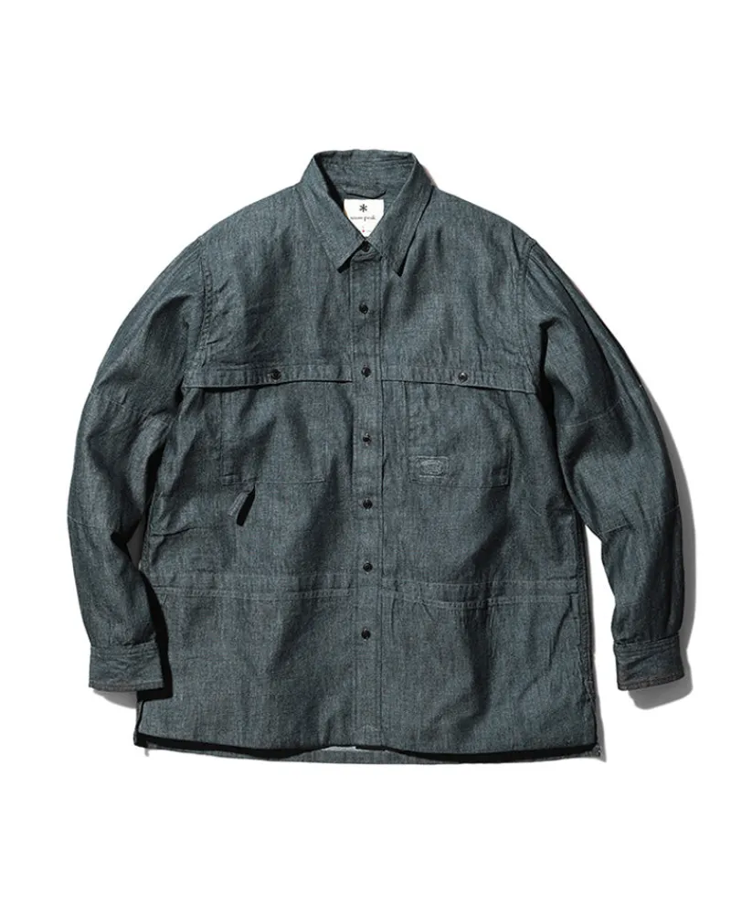 Online Takibi Light Denim Utility Shirt Tops