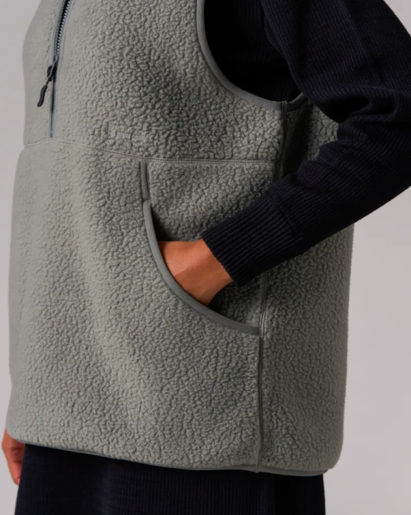 Cheap Thermal Boa Fleece Vest Tops