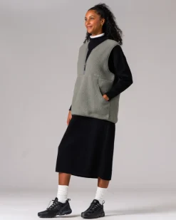 Cheap Thermal Boa Fleece Vest Tops